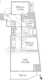 ルミーク門前仲町 704 間取り図