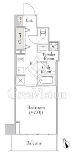 ルミーク門前仲町 703 間取り図