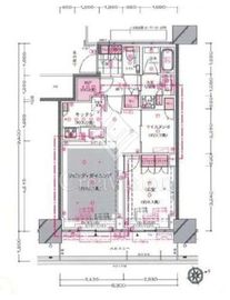 ドレッセタワー新綱島 23階 間取り図