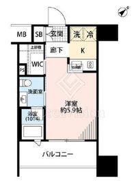 ベルファース水天宮前 305 間取り図
