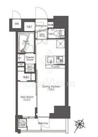 コンフォリア滝野川 1501 間取り図