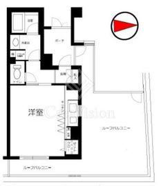 ライフェール新宿御苑ノースサイド 2階 間取り図