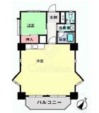 六本木東豊エステート 4階 間取り図