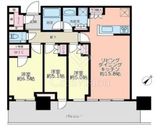 パークタワー勝どきミッド/サウス 23階 間取り図
