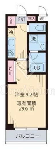ウェスティング中野坂上 203 間取り図