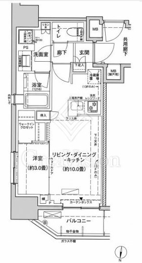 リビオレゾン綾瀬ステーションプレミア 11階 間取り図