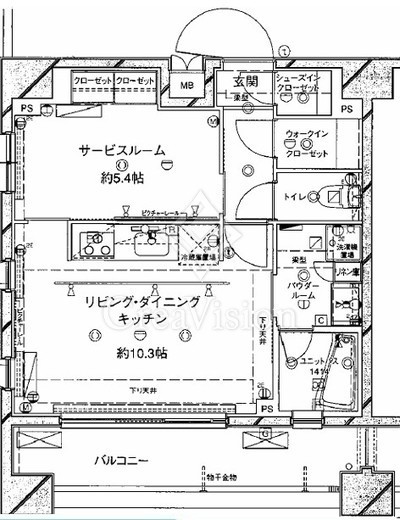 ステージグランデ錦糸町 6階 間取り図