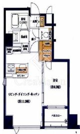 ソルフィエスタ新御徒町 8階 間取り図