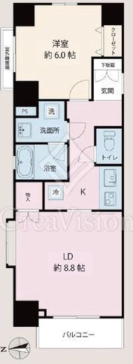 日神デュオステージ御徒町 4階 間取り図