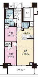 クレヴィア日暮里 THE RESIDENCE 12階 間取り図