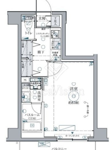 クレヴィスタ西馬込 4階 間取り図