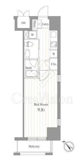 ジョイシティ蔵前 205 間取り図