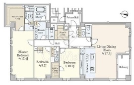 デュオヒルズ目白三丁目 2階 間取り図