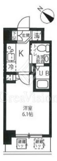 ハーモニーレジデンス新横浜 5階 間取り図