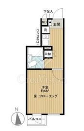 フェニックス代々木上原 404 間取り図
