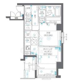 ZOOM中野West 102 間取り図
