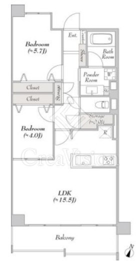 LUMIEC un HONGO (ルミークアン本郷) 603 間取り図