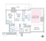 大崎ステーションレジデンス 31階 間取り図