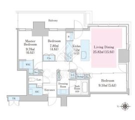 大崎ステーションレジデンス 31階 間取り図