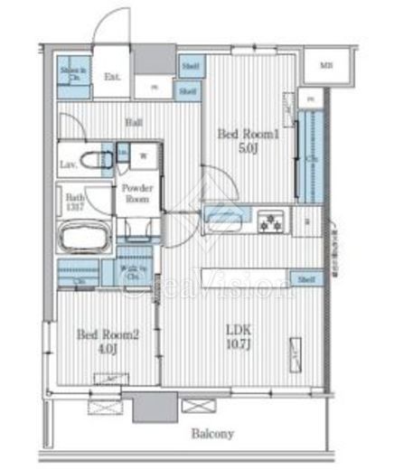 Terra蚕糸の森 1101 間取り図