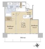 グランドシティタワー池袋 12階 間取り図