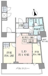 ブリリアタワー池袋 20階 間取り図