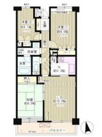 高田馬場パークホームズ 1階 間取り図