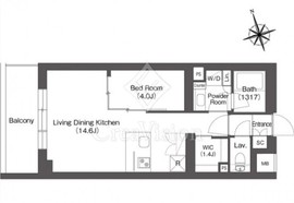 ルーウェ東大泉 410 間取り図