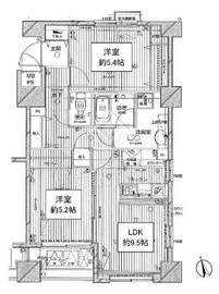デュオ・スカーラ代々木上原 2階 間取り図