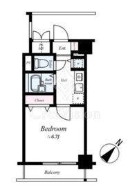 メインステージ日本橋人形町 6階 間取り図