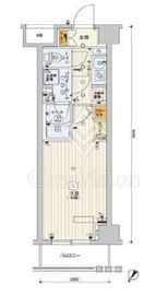 スカイコートヒルズ北新宿 9階 間取り図
