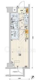 スカイコートヒルズ北新宿 8階 間取り図
