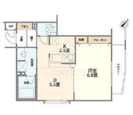 デュオスカーラ池之端 3階 間取り図