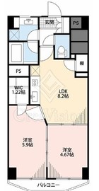 高輪ホワイトマンション 8階 間取り図