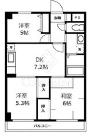 CITY SPIRE横浜和田町(シティスパイア横浜和田町) 502 間取り図