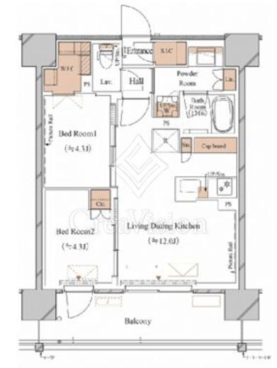 ブランシエスタ木場 612 間取り図