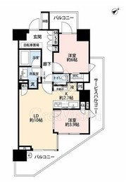 ブランズ芝浦 3階 間取り図