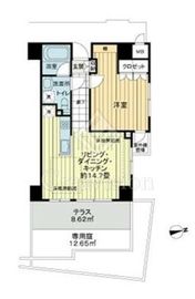 サンクタス四谷・曙橋ルーセンシティ 2階 間取り図