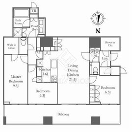 三田ガーデンヒルズ PARK MANSION 10階 間取り図