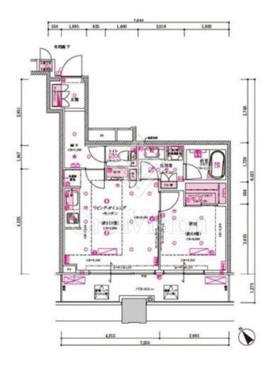 目黒第一マンションズ 1008 間取り図