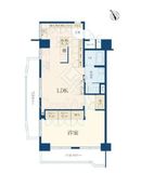 ハイネス中目黒 7階 間取り図