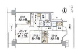 パークフロントテラス亀戸アリーナレジデンス 7階 間取り図