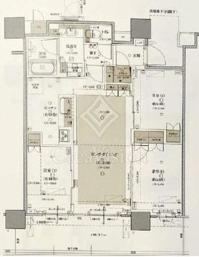 ブリリア有明シティタワー 29階 間取り図