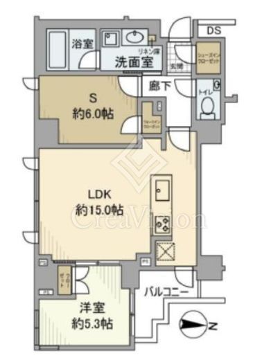 ピアース世田谷松原 3階 間取り図