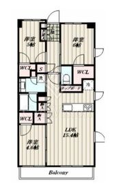 ジオ板橋大山 4階 間取り図