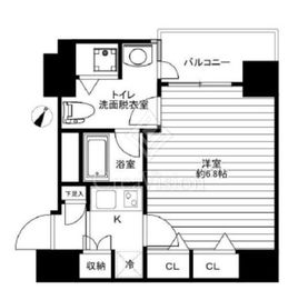 パレステュディオ日本橋東壱番館 8階 間取り図