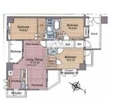 東京月島ガーデンハウス 4階 間取り図