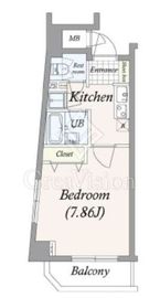 シンシア都庁前 7階 間取り図