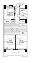 ビレッジハウス品川八潮タワー 1-1010 間取り図