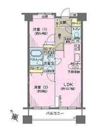 ヒルレジデンス大崎 2階 間取り図